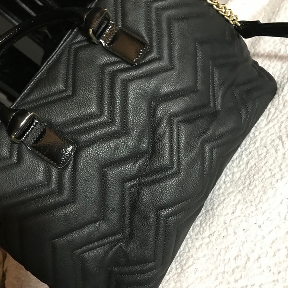 Betsey Johnson Purse, Black Tote - Picture 8 of 8